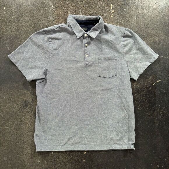 Buffalo David Burton Grey Men’s Polo Shirt Cotton Blend Casual Size Large - Picture 1 of 12